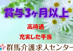 【高崎市】特別養護老人ホームの介護職【JOB ID：113-1-ca-f-ms-aaa】 イメージ