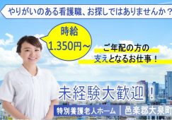 【邑楽郡大泉町】特別養護老人ホームの看護師【JOB ID：586-1-ns-p-jn-nor】 イメージ