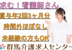 【前橋市】住宅型有料老人ホーム/デイの看護師【JOB ID：487-1-ns-f-jn-bbb】 イメージ