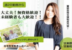 【甘楽郡甘楽町】住宅型有料老人ホームの夜勤介護職【JOB ID：241-2-ca-yp-ms-nor】 イメージ