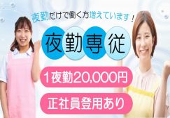 【甘楽郡甘楽町】住宅型有料老人ホームの夜勤介護職【JOB ID：241-3-ca-yp-ms-nor】 イメージ