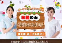 【深谷市】特別養護老人ホームの看護師【JOB ID：719-1-ns-f-jn-bbb】 イメージ