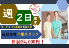 【前橋市】サービス付き高齢者向け住宅の夜勤介護職【JOB ID：211-1-ca-yp-sy-not】 イメージ