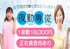 【伊勢崎市】住宅型有料老人ホームの夜勤専従介護職【JOB ID：385-2-ca-yp-ms-nor】 イメージ