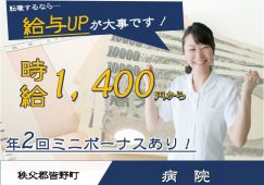 【秩父郡皆野町】病院の看護師【JOB ID：1401-1-ns-p-ns-nor】 イメージ
