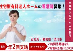 【渋川市】住宅型有料老人ホームの看護スタッフ【JOB ID：185-3-ns-f-jn-bbb】 イメージ